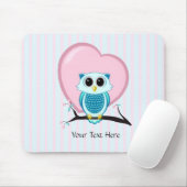 Niedliches Owl- und Heftvorlagenmousepad Mousepad (Mit Mouse)
