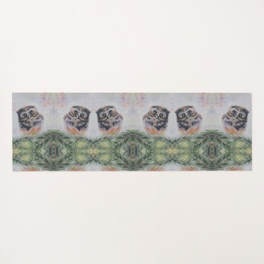 Niedliches Owl Yogmata Yogamatte (Rückseite (Horizontal))