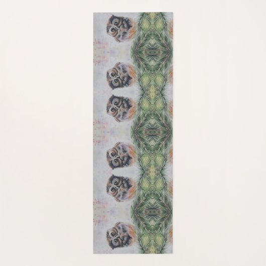 Niedliches Owl Yogmata Yogamatte (Rückseite)