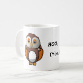 Niedliches Owl Zitat Kaffee Tasse (Vorderseite Links)