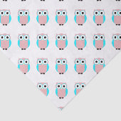 Niedliches Owls Baby Duschgeschenkpapier Seidenpapier (Ausschnitt)