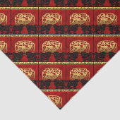 Niedliches Ox Chinese Year 2021 Zodiac Birthday Ti Seidenpapier (Ausschnitt)