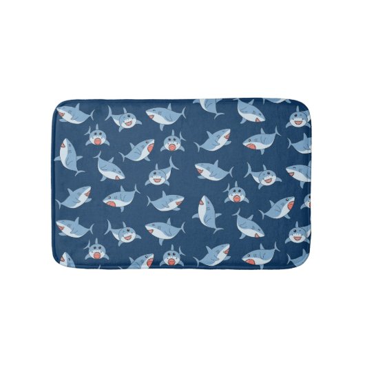 Niedliches Ozeanmuster Badematte (Vorderseite)