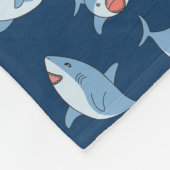 Niedliches Ozeanmuster Fleecedecke (Ecke)