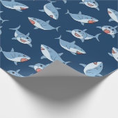 Niedliches Ozeanmuster Geschenkpapier (Ecke)