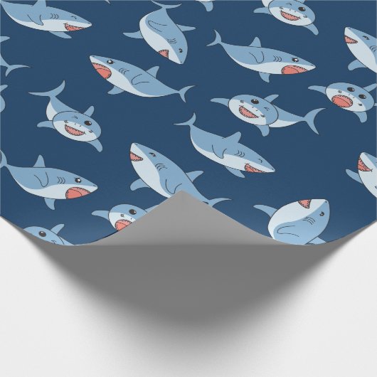 Niedliches Ozeanmuster Geschenkpapier (Ecke)