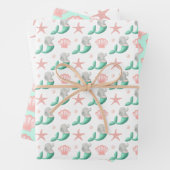 Niedliches Ozeanmuster Geschenkpapier Set (Beispiel)