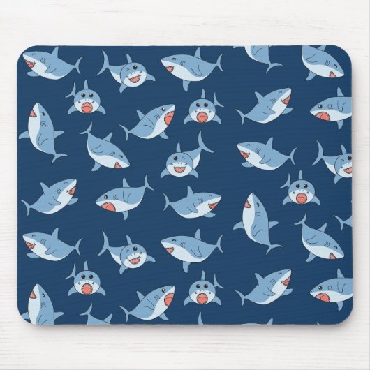 Niedliches Ozeanmuster Mousepad (Vorne)