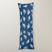 Niedliches Ozeanmuster Seitenschläferkissen (Rückseite (Vertikal))