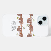 Niedliches Paar Babyschläger auf einem Baumzweig Case-Mate iPhone Hülle (Rückseite (Horizontal))