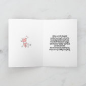 Niedliches Paar blumenreicher Geburtstag Karte (Innenseite)