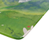 Niedliches Paar Bunny im Gebirgsblick Schneidebrett (Ecke)