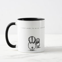 Niedliches Paar Bunny Tasse | Seien Sie auf Ihrer