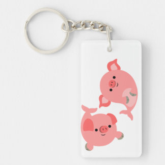 Niedliches Paar Cartoon Merschweine Acrylsäure Sch Schlüsselanhänger
