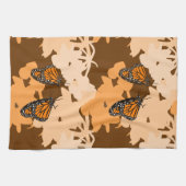 Niedliches Paar der Monarchschmetterlinge Orange Geschirrtuch (Horizontal)