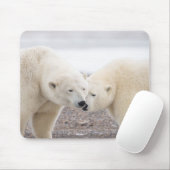 Niedliches Paar liebender Polarbären Mousepad (Mit Mouse)