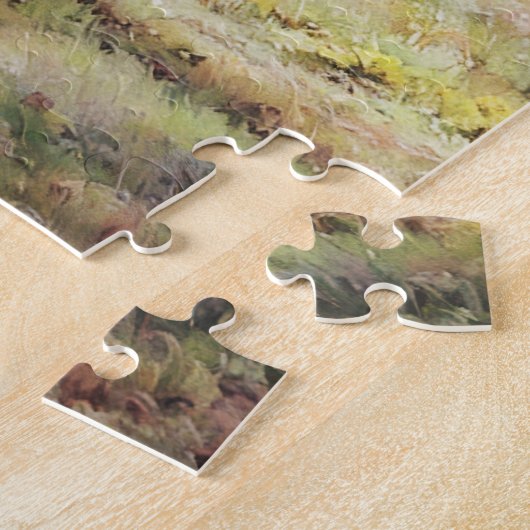Niedliches Paar Pair Llama Naturel Puzzle (Seite)
