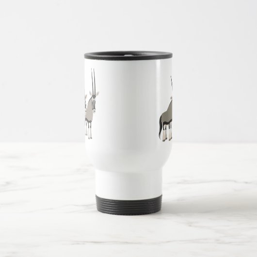 Niedliches Paar von Cartoon Oryxes Tasse (Mittel)