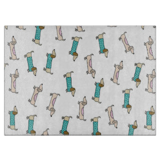 Niedliches Paar von Dackeln Schneidebrett