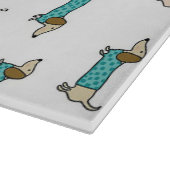 Niedliches Paar von Dackeln Schneidebrett (Ecke)