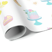 niedliches Packpapier für Regenbogenkuchen (Rolleneckpunkt)