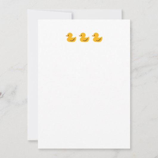 Niedliches Paddeln von Enten Art Dankeskarte (Vorderseite)