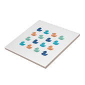 Niedliches Paddeln von Enten Art Fliese (Seite)