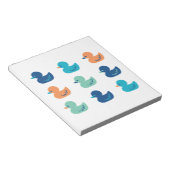 Niedliches Paddeln von Enten Art II Notizblock (angewinkelt)