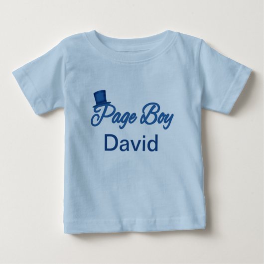 Niedliches Page Boy Tshirt zum Anpassen (Vorderseite)