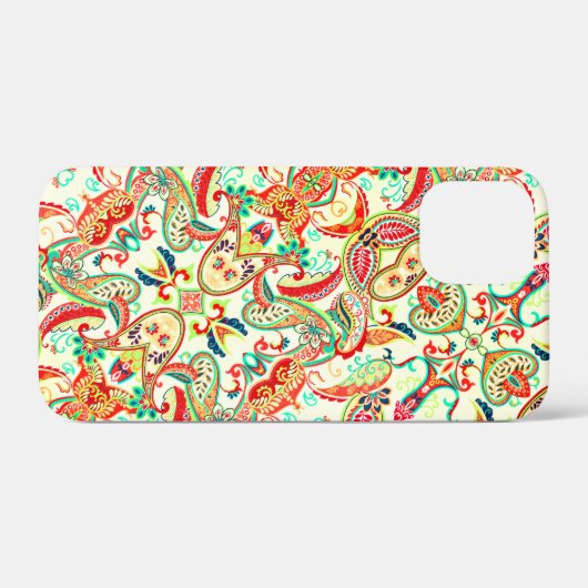 Niedliches Paisley-Muster Case-Mate iPhone Hülle (Rückseite (Horizontal))