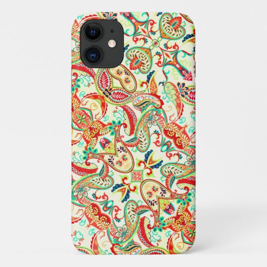 Niedliches Paisley-Muster Case-Mate iPhone Hülle (Rückseite)