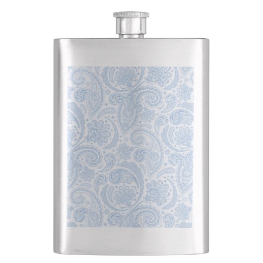 Niedliches Paisley-Muster Flachmann (Vorderseite)