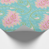 Niedliches Paisley-Muster Geschenkpapier (Ecke)