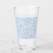 Niedliches Paisley-Muster Glas (Rückseite)