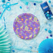 Niedliches Paisley-Muster Pappteller (Party)