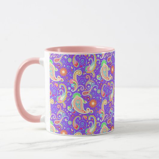 Niedliches Paisley-Muster Tasse (Links)