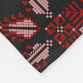 niedliches palästinensisches Mädchen Embroidere ro Fleecedecke (Ecke)