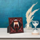 niedliches palästinensisches Mädchen Embroidere ro Fotoplatte (InSitu)