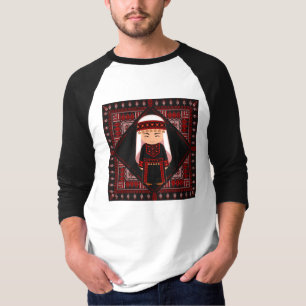 niedliches palästinensisches Mädchen Embroidere ro T-Shirt