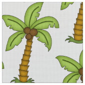 Niedliches Palmbaumdesign Stoff (Nahaufnahme)