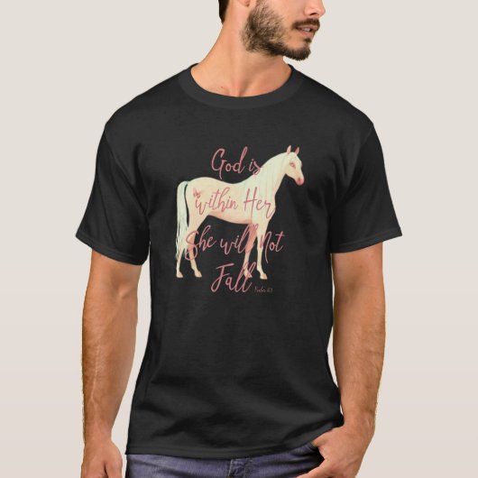 Niedliches Palomino Pferd für Mädchen Teens PS T-Shirt (Vorderseite)