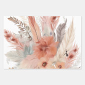 Niedliches Pampasgras Geschenkpapier Set (Vorderseite 3)