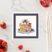 Niedliches Pancake Breakfast Party Serviette (Beispiel)