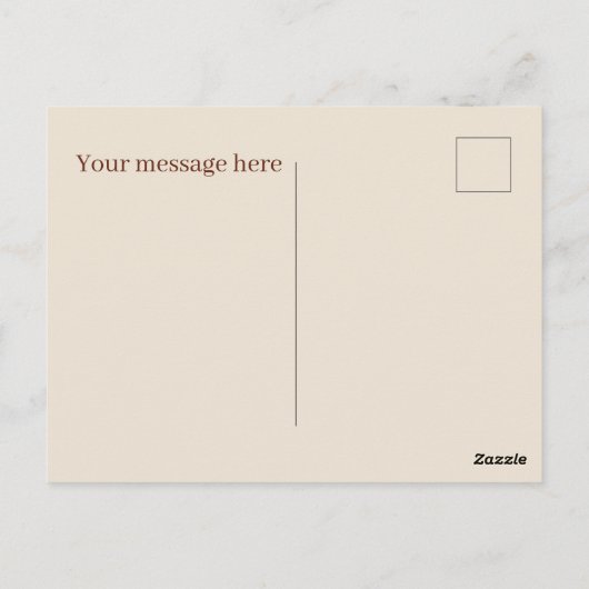 Niedliches Pancake-Frühstücksbuffet Postkarte (Rückseite)