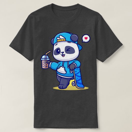 Niedliches Panda 11 T-Shirt (Design vorne)