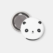 Niedliches Panda 2 Zoll Rundmagnet Magnet (Vorderseite/Rückseite)