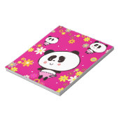 Niedliches Panda-Baby Notizblock (Rotiert)