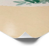 Niedliches Panda Bamboo Ink Asian Art Print Poster (Ecke)