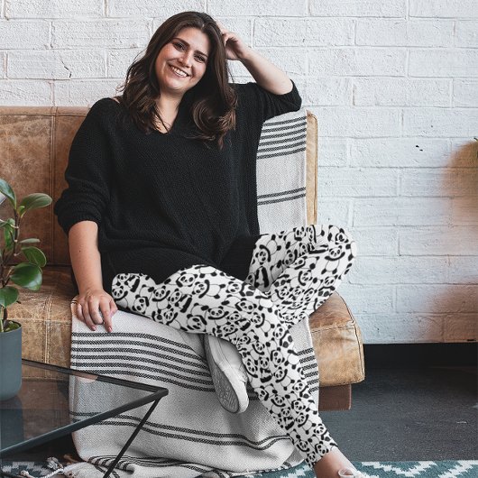 Niedliches Panda Bär Muster Fun Animal Leggings