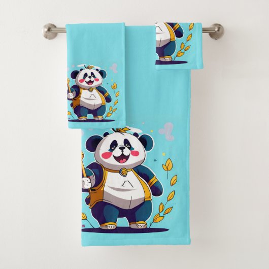 Niedliches Panda Bärenbad Handtuchhandtuch Set (Insitu)
